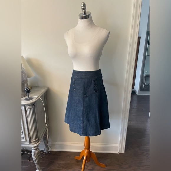 MARC JACOBS COTTON DENIM SKIRT